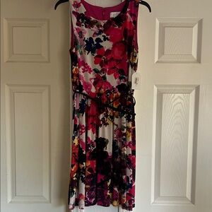 Lined Pink Floral Dress Jessica Simpson